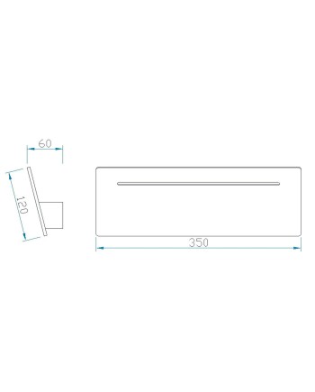 ***OFER/DES*** TOJA * APLIQUE LED RECTANGULAR 16W 4000K